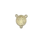 ET1630011P3 - Entremeio Medalha de São Bento Dourado c/ 3un. - 2x2cm
