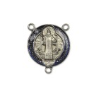 ET1631020 - Entremeio Medalha de São Bento Níquel Resinado - 3,5x3cm