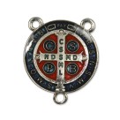 ET1631040 - Entremeio Medalha de São Bento Níquel Resinado- 5,2x4,3cm