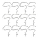 TE050002P12 - Terço Acrílico Branco Perolado c/ 12un. - 32cm