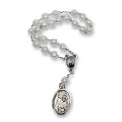 TE950145 - Terço c/ Oração Santa Rita de Cássia - 18cm