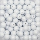 CTM050001P500G - Contas Bolinhas Acrílico Branco c/ 500 gramas - 8mm (08)