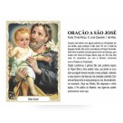 ST16024 - Mini Santinho São José Biscuit c/ Oração