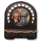PB812500 - Porta Bíblia São Bento MDF Resinado - 30,5x25,5cm