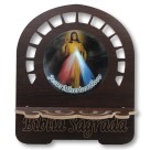 PB812510 - Porta Bíblia Jesus Misericordioso MDF Resinado - 30,5x25,5cm