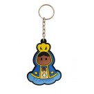 CH50003 - Chaveiro N. Sra. Aparecida Emborrachado - 12x4,5cm