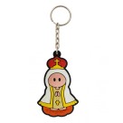 CH50015 - Chaveiro N. Sra. De Fátima Emborrachado - 12x4,5cm