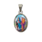 MD125020P2 - Medalha N. Sra. Do Desterro PX Níquel c/ 2un. - 3X1,5cm