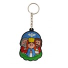 CH50400 - Chaveiro Divino Pai Eterno Emborrachado - 12x4,5cm