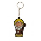 CH50412 - Chaveiro São Bento Emborrachado - 12x4,5cm