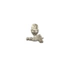 MD112002P3 - Pingente Primeira Eucaristia Níquel c/ 3un. - 3,5x3,5cm