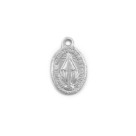 MD520050P20 - Medalha N. Sra. Das Graças Alumínio Prateada c/ 20un. - 0,7x1,5cm