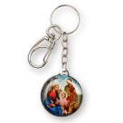 CH49100 - Chaveiro ECC e Sagrada Família Resinado - 9x3,2cm