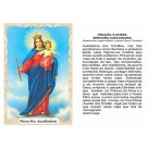 OG14007P100 - Oração N. Sra. Auxiliadora c/ 100un. - 9,5x6,5cm