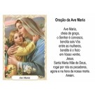 OG14008P100 - Oração Ave Maria c/ 100un. - 9,5x6,5cm