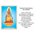 OG14018P100 - Oração N. Sra. Das Candeias c/ 100un. - 9,5x6,5cm
