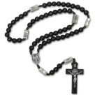 TE9700281 - Terço Contemplação dos Mistérios Madeira Preta - 53cm