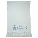 TO1421 - Toalha Batismo Azul c/ Dezena - 45x31cm