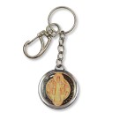 CH1090034 - Chaveiro São Bento e Medalha de São Bento Resinado - 12x3,5cm