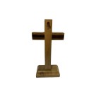 CSC760115 - Cruz de Mesa Madeira - 13,5x6,5cm