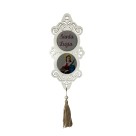 AO4102008 - Adorno Santa Luzia MDF Branco Resinado - 32x10,2cm