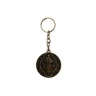 CH412020 - Chaveiro São Bento Metal Ouro Velho - 9x4cm
