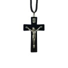 CC360320 - Cordão c/ Crucifixo Madeira - 42cm
