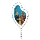 AD1501500 - Adesivo Terço Sagrada Família Prata - 12x6cm