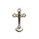 CU761312 - Crucifixo de Mesa São Bento Madeira - 12x7cm