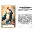 OG14089P100 - Oração Imaculada Conceição c/ 100un. - 9,5x6,5cm