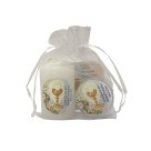KT112090 - Kit Primeira Eucaristia c/ Caixinha de Acrílico, Dezena, Cartão e Vela