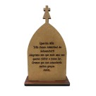 CP81802 - Capela Mãe Rainha MDF Amadeirado (G) - 20,5x12cm