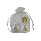 KT750210 -  Kit N. Sra. Aparecida c/ Caixinha, Dezena e Garrafa de Água Benta - 10ml