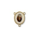 ET1952800 - Entremeio Sagrada Família Dourado Resinado 1un. - 2,7x2,2cm