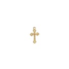 CZ891005P4 - Crucifixo Metal Dourado c/ 4un. - 2x1,2cm