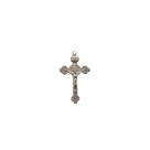CZ861180P2 - Cruz São Bento Metal Níquel c/ 2un. - 4,1x2,4cm