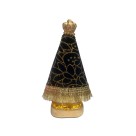 IM100470 - Imagem N. Sra. Aparecida Dourada c/ Veludo e Strass - 16x10cm