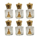 GF750202P6 - Garrafinha N. Sra. Aparecida c/ Pingente de Aluminio Dourado c/ 6un. - 5,5x3cm