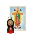 ST16014 - Mini Santinha N. Sra. De Guadalupe de Biscuit c/ Oração