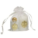 KT750052 - Kit Divino Espírito Santo c/ Vela e Garrafa de Água Benta - 10ml