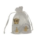 KT750212 -  Kit N. Sra. Aparecida c/ Caixinha, Dezena e Garrafa de Água Benta - 10ml