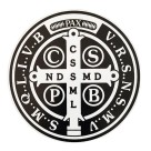 AD82132 - Adesivo Medalha de São Bento Preto - 10,5x10,5cm
