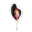 AD1501420 - Adesivo Terço Jesus Misericordioso Prata - 12x6cm