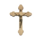 CW760088 - Crucifixo Madeira Clara - 17,5x12,5cm