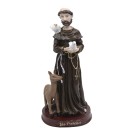 IM1740426 - Imagem São Francisco de Assis Resina - 21x9,5cm