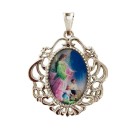 MD129807 - Medalha Anjo Da Guarda Camafeu Níquel - 5x4,2cm