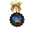 IM32805 - Adorno Presépio MDF Resinado - 27x10cm