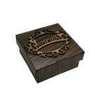 CXM75802 - Caixinha Madrinha MDF Tabaco - 10x10cm