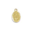 MD520051P20 - Medalha N. Sra. Das Graças Alumínio Dourada c/ 20un. - 0,7x1,5cm