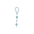 DZ05004 - Dezena de Acrílico Azul (Mini Terço) - 13,5x1cm
